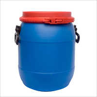 Blue Color 25 Ltr Open Mouth Drum - Material: Plastic