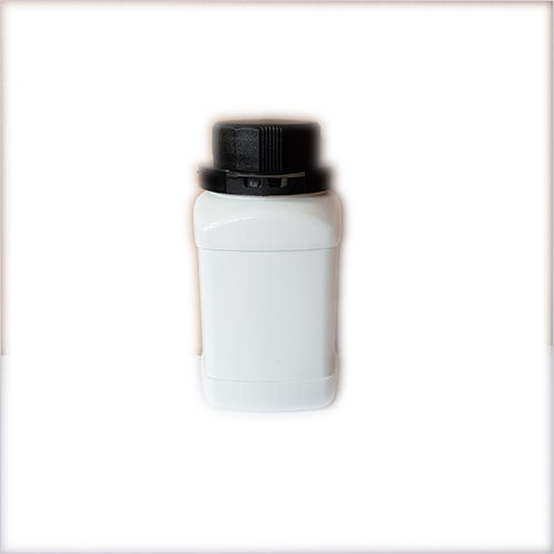 White 250 Ml Plastic Square Jar