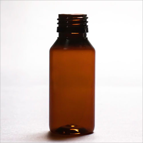 Plastic 60 Ml Amber Round Pharmaceutical Pet Bottle