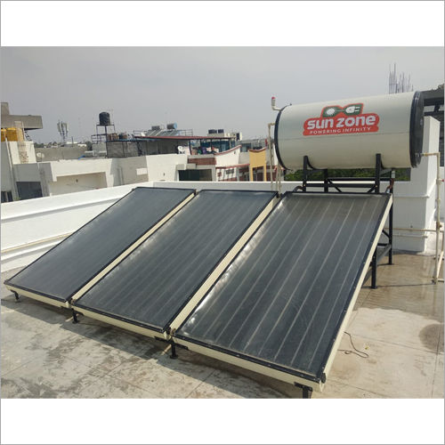 Grey Stainless Steel Storage Tank Flat Plate Collector Solar Water Heater