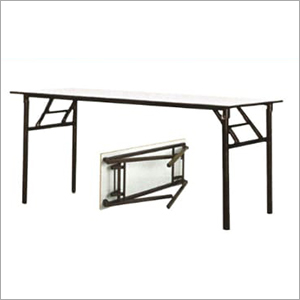 Wooden Top And Iron Folding Table By ELEGANCE COMFORTS