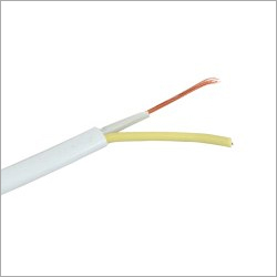 White 1 Sq Mm Copper Twin Flat Cable