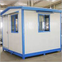 Portable Security Guard Cabin - Durable Design, Spacious Interior, White and Blue Finish | Ensured Safety and Mobility Features