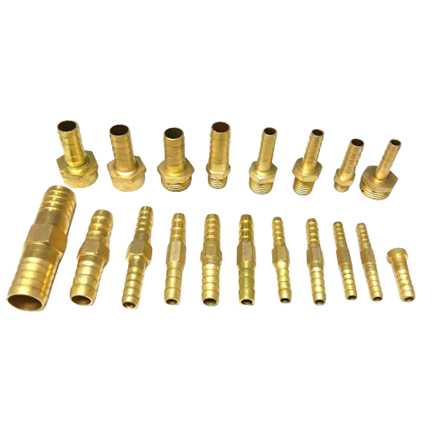 Brass Hose Nipple - Color: Golden