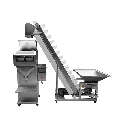 Semi-Automatic Two Electronic Scale Granule Filling Machine and ZX-D Granule Bucket Elevator Semi-Automatic Two Electronic Scale Granule Filling Machine and ZX-D Granule Bucket Elevator