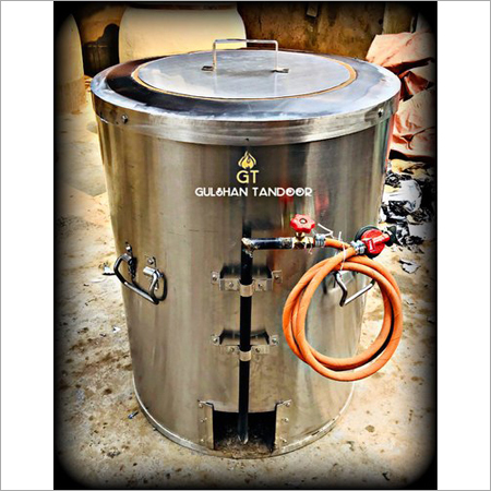 23X34S Steel Gas And Charcoal Tandoor