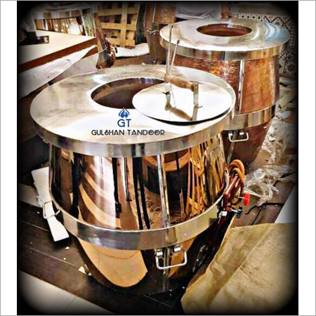Gas And Charcoal Use Copper Tandoor
