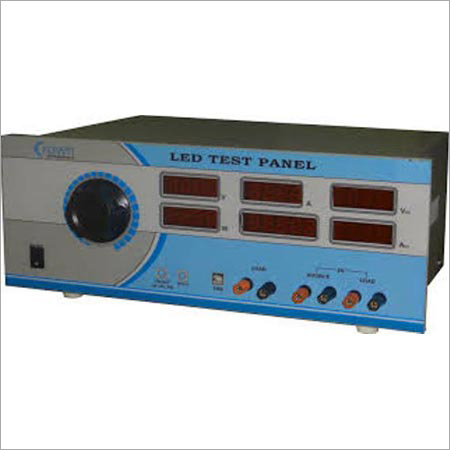 LED Test Panel - 30-300V AC Input, 10mA-2A Current | Industrial Blue Electronic Device with True RMS Measurement and Four Row Display