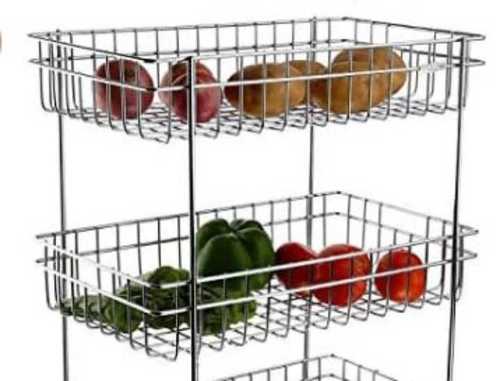 Stainless steel Vegetables and Fruits Trolley for Kitchen