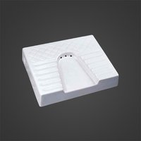 Ladies Squatting Urinal - Ceramic, Glossy Finish, White Color | Easy To Clean, Anti-germs, Floor Mounted, Smooth Glazing