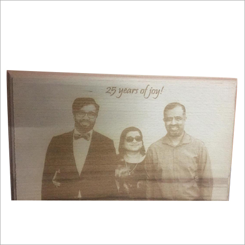 Engraved Wooden Photo