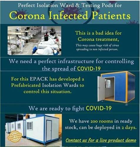 Prefricated isolation ward