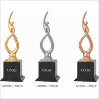 Customized Gold Trophy - Base Material: Mdf Wood