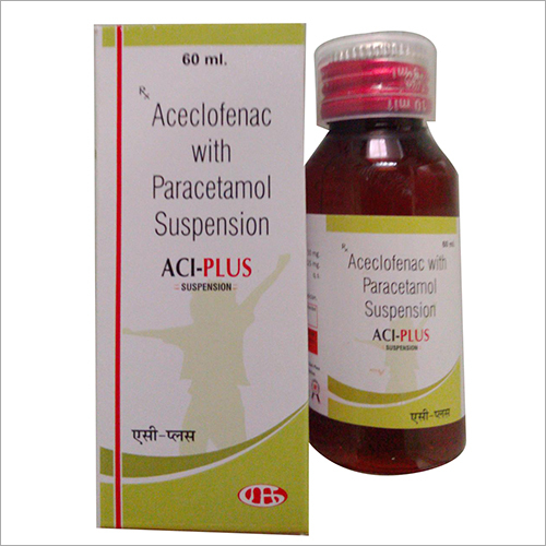 60 ml Aceclofenac With Paracetamol Suspension