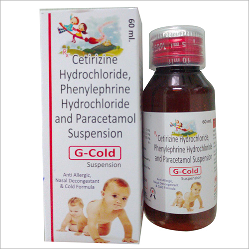 Cetirizine Hydrochloride Phenylephrine Hydrochloride And Paracetamol Suspension