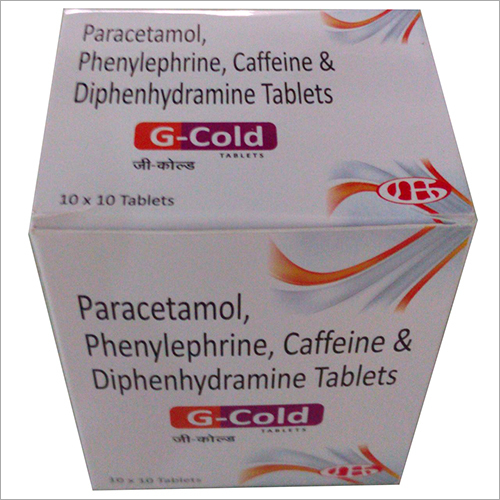 Paracetamol Phenylephrine Caffeine and Diphenhydramine Tablet