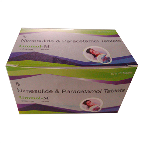 Tabuleta de Nimesulide e de Paracetamol