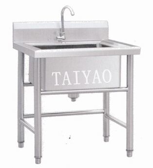 Single Bowl Stainless Steel Kitchen Sink With Faucet