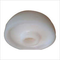 Plastic Trolley Wheel - Plastic Material, Standard Size, Polished White Finish | Durable Casters For Trolley Use, Movable And Fixed Options
