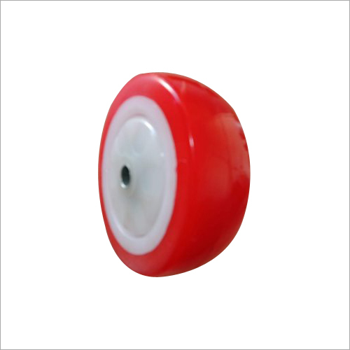 Heavy Pu Trolley Wheel - Color: Red White