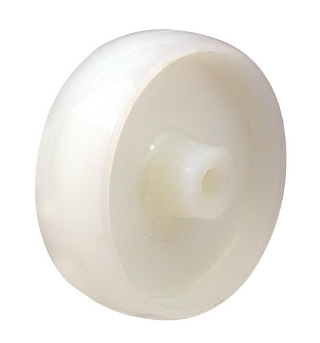 Nylon Wheel - White Polished Finish, Standard Size for Industrial Usage