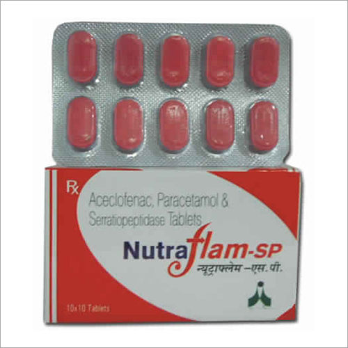 Aceclofenac Paracetamol And Serratiopeptidase Tablets