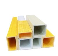Grp Square Tube - Fiberglass Reinforced Polymer Profiles, Size 50x25x4mm To 100x30x4mm, Non-conductive & Corrosion Resistant Insulator For 11 Kv & 66 Kv
