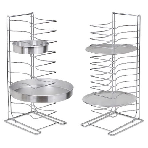 Metal 15 Slots Ss Pizza Tray Stand