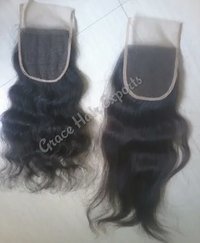 Free part transparent lace closure 4x4 with security fabric