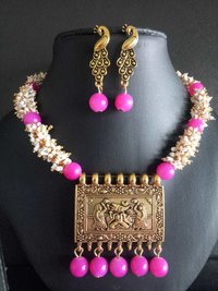 Pearl Jukhi Beaded Necklace Set