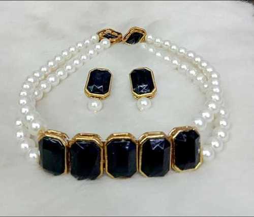 Pearl Kundan Necklace Set