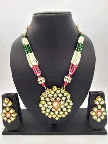 Kundant Pendant Pearl Necklace Set By NEWVENT EXPORT