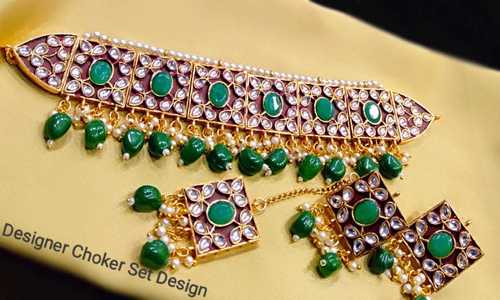 Kundan Chowker Necklace Set By NEWVENT EXPORT