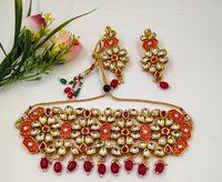 Heavy Kundan Choker Necklace Set