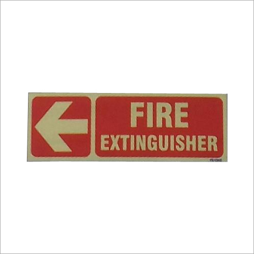 Fire Extinguisher Placement Auto Glow Sign