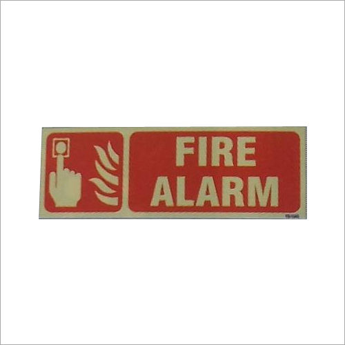 Fire Alarm Auto Glow Sign Body Material: Steel