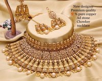 Bridal Golden Choker Necklace