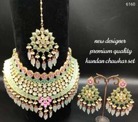 Bridal Jewellery Set with Earring and Maang Tika