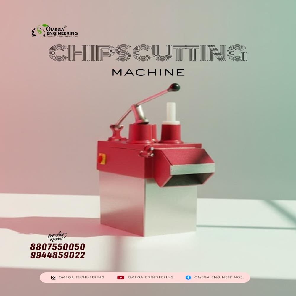 Potato Chips Cutting Machine - 60 Kg/hr Capacity | Table Top Design, Manual Control System, 1 Year Warranty, Round & Finger Cutting Options