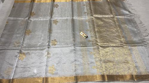 Traditional Pure Tissue Tussar Silk Handloom All Over Boota Jala Saree.