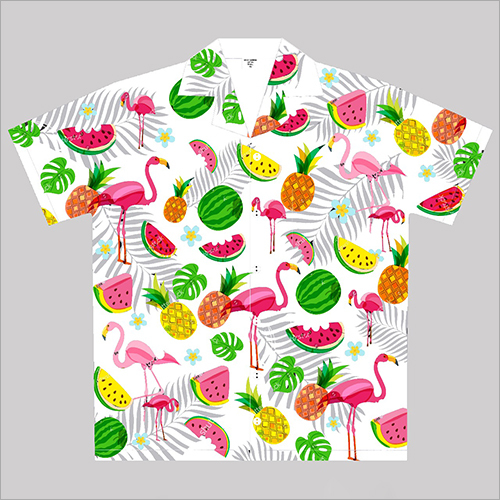Beach Wear Cotton Printed Shirt