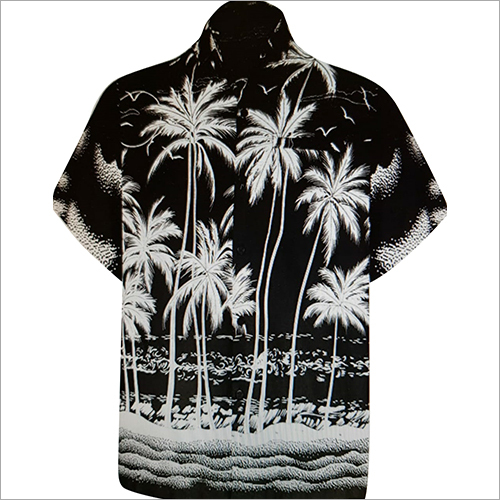 Polyester Cotton Beach Hawaiian Shirt