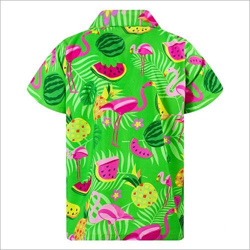 Polyester Hawaiian Printed Shirt