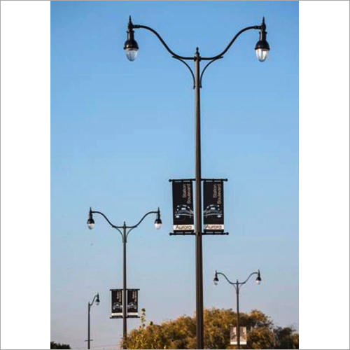 Metal Solar Electric Street Light Pole