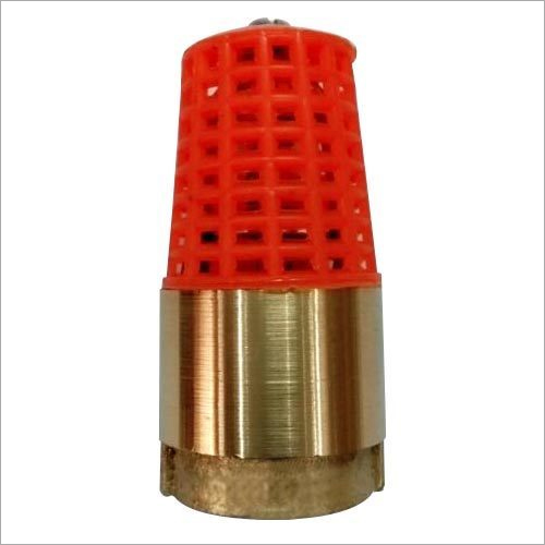 Brass Foot Valve With PVC Jali - Brass Material, High Pressure, Golden and Red Color | Smooth Functioning, Robust Design, Multiple Specifications