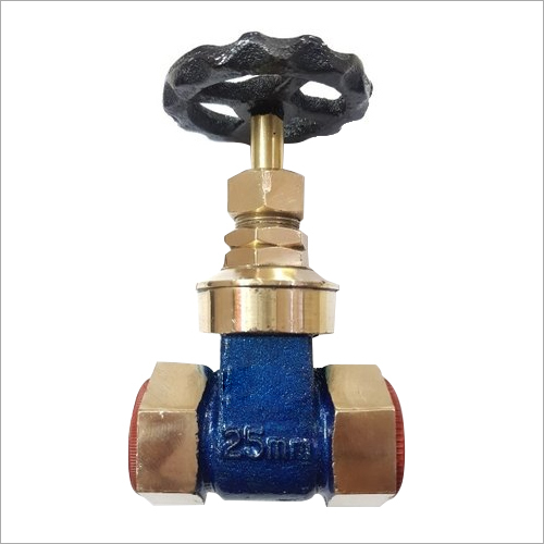 25mm Gun Metal Gate Valve - New Polished Finish | High Pressure Suitable for Water Gas and Oil Media