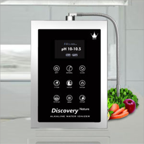 5 Plated Discovery Alkaline Water Ionizer - Stainless Steel, 12x10x4 Inches, Silver | pH Control, Titanium Plates, Electrolysis