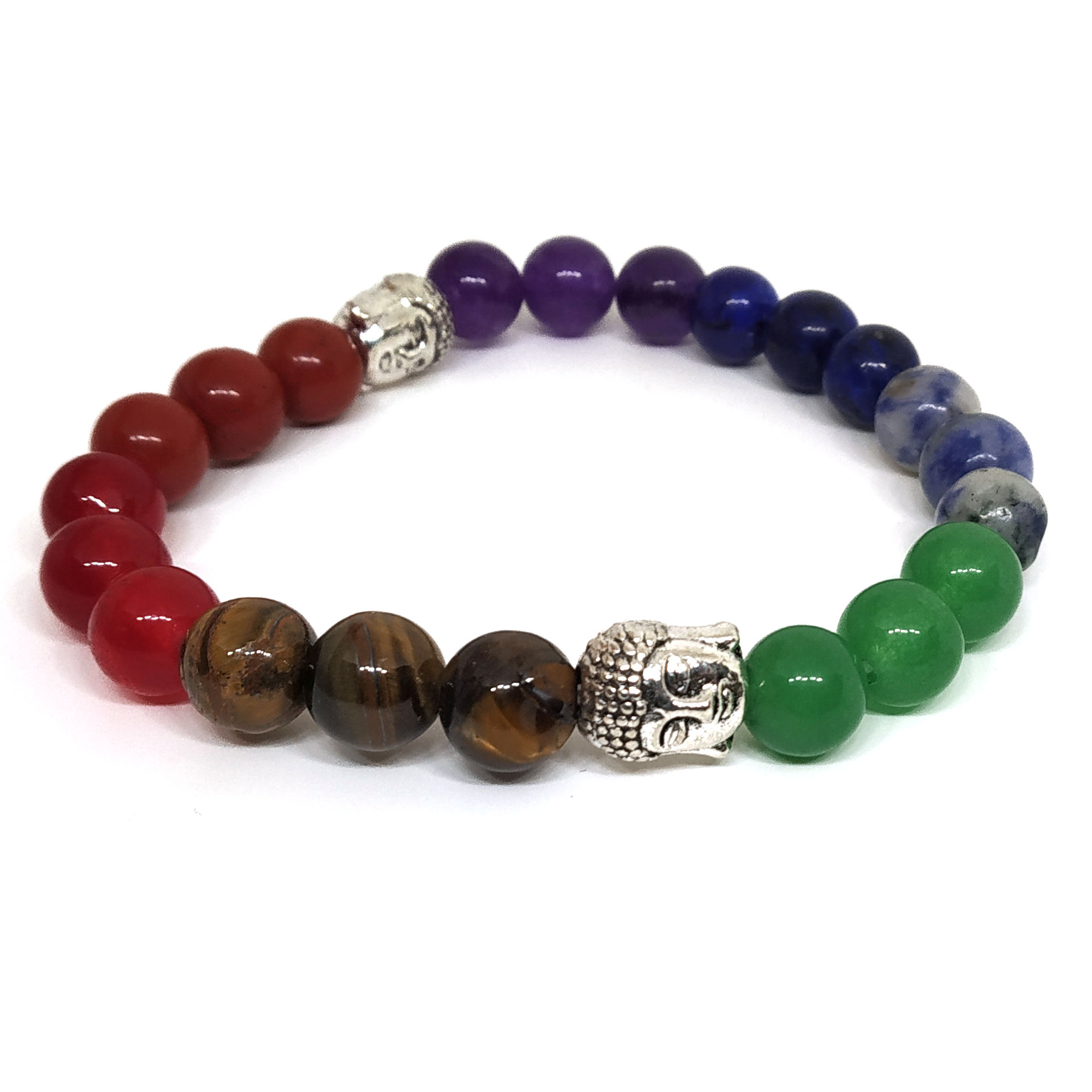 Tiger Eye Seven Chakra Bracelet