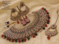 Multicolor Kundan Bridal Choker Necklace Set