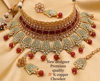 Meenakari Choker Necklace Set